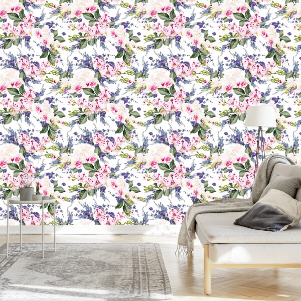 Tapeta Do Salonu Zieleń Kwiaty Storczyki Orchidea - obrazek 5