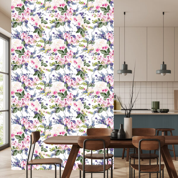 Tapeta Do Salonu Zieleń Kwiaty Storczyki Orchidea - obrazek 6
