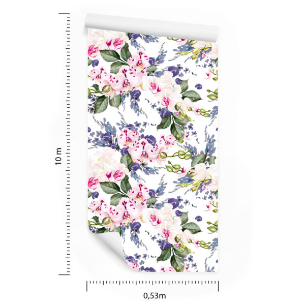 Tapeta Do Salonu Zieleń Kwiaty Storczyki Orchidea - obrazek 3