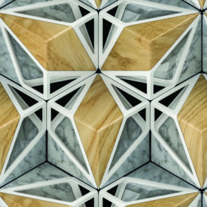Tapeta 3D Drewno Marmur