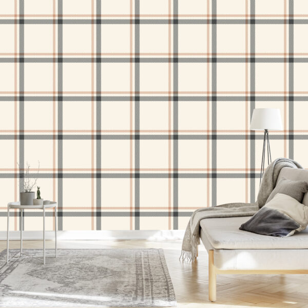 Tapeta 3D, Nowoczesna, Optyczna W Kratę Do Salonu - obrazek 5