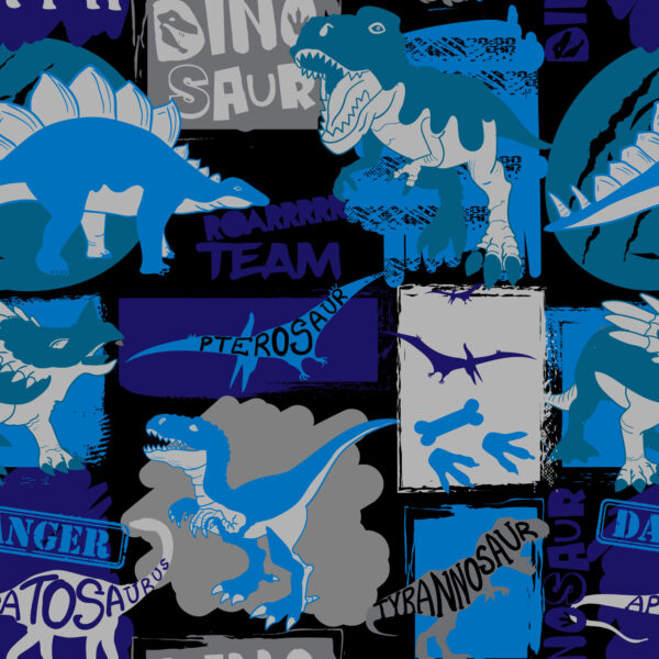 Tapeta Do Pokoju Młodzieżowego Dinozaury Zwierzęta - obrazek 2