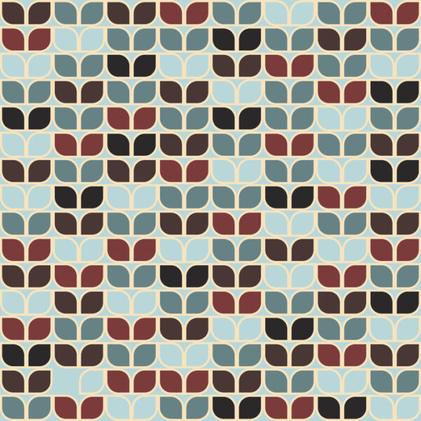 Tapeta Geometryczne Wzory Retro