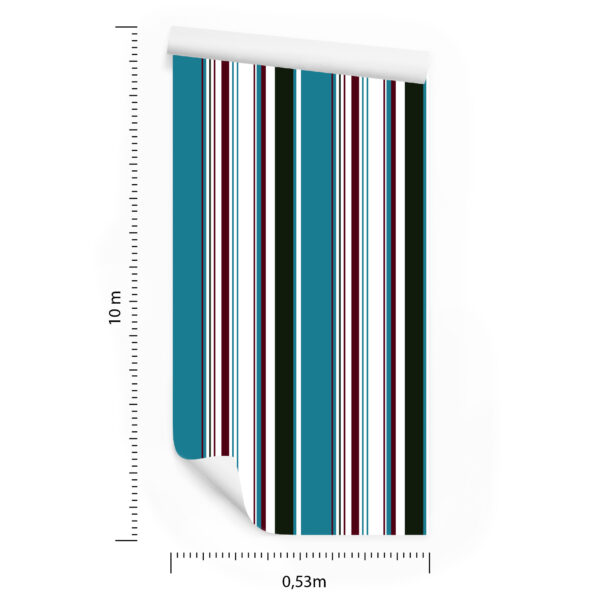 Tapeta Klasyczne Pionowe Pasy, Do Salonu, Sypialni - obrazek 3