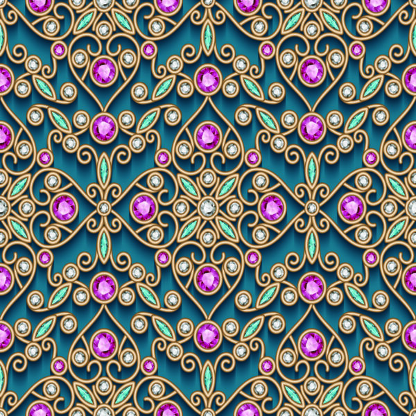 Tapeta Królewskie Ornamenty, Klejnoty - obrazek 2