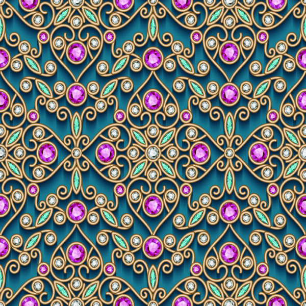 Tapeta Królewskie Ornamenty, Klejnoty