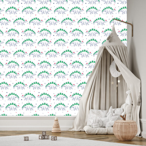 Tapeta Do Pokoju Dziecka, Dinozaury Drzewa - obrazek 5
