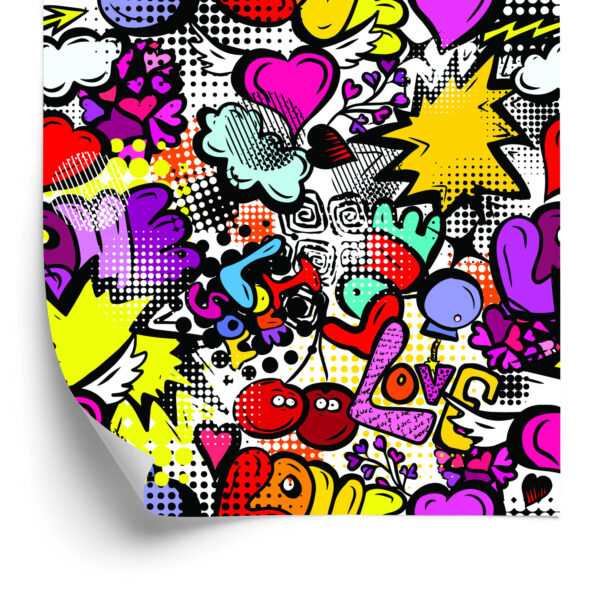 Tapeta Graffiti Z Wiśniami - obrazek 4