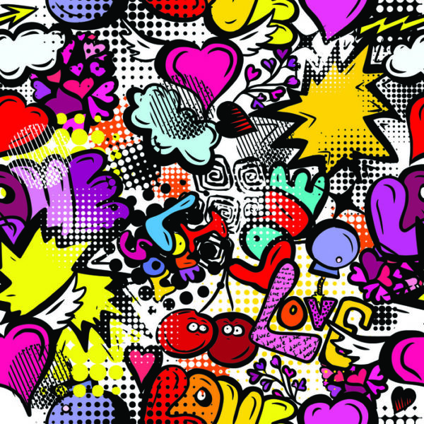 Tapeta Graffiti Z Wiśniami