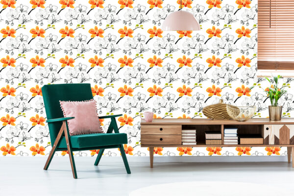 Tapeta Do Salonu Kwiaty Storczyki Orchidea Natura - obrazek 8