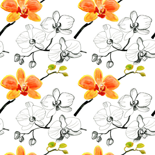 Tapeta Do Salonu Kwiaty Storczyki Orchidea Natura - obrazek 2