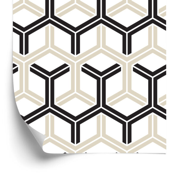 Tapeta Geometryczna - Sześciokąty - obrazek 4