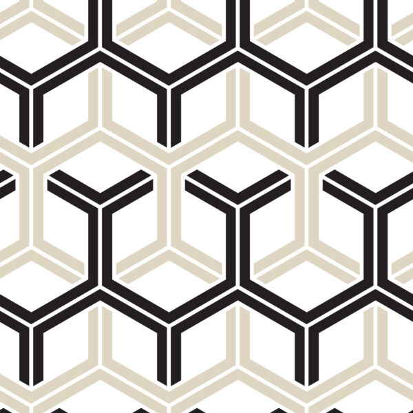 Tapeta Geometryczna - Sześciokąty - obrazek 2