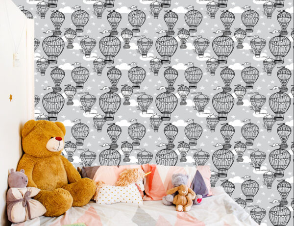 Tapeta Balony Z Gwiazdami W Tle - obrazek 8