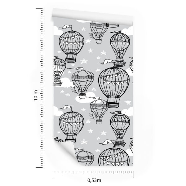 Tapeta Balony Z Gwiazdami W Tle - obrazek 3