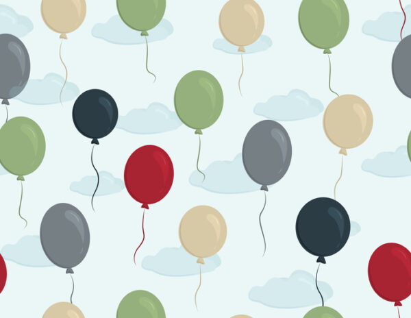 Tapeta Balony Z Chmurami W Tle