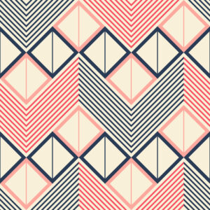 Tapeta Geometryczne Wzory W Stylu Retro