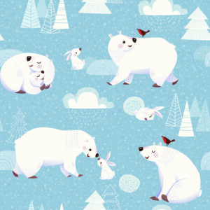 Tapeta Dla Dzieci - Zwierzęta Polarne