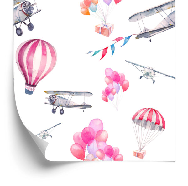 Tapeta Balony I Samoloty Na Niebie - obrazek 4