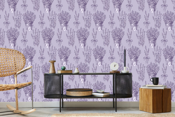 Tapeta Lawenda W Stylu Retro - obrazek 7