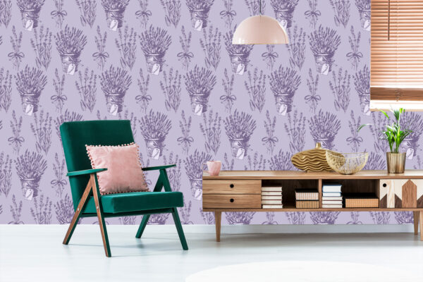 Tapeta Lawenda W Stylu Retro - obrazek 8