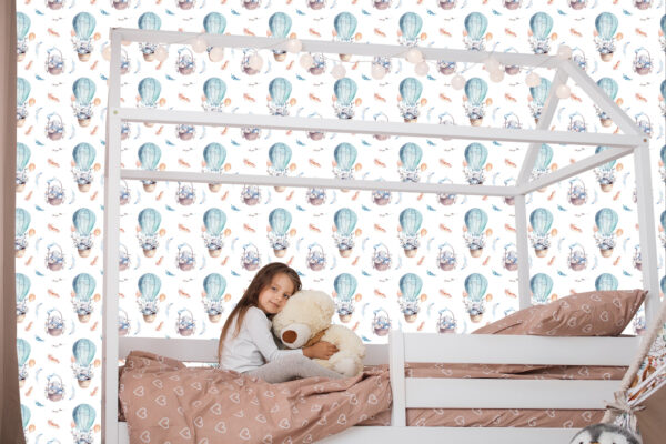 Tapeta Balony Z Roślinami W Tle - obrazek 9