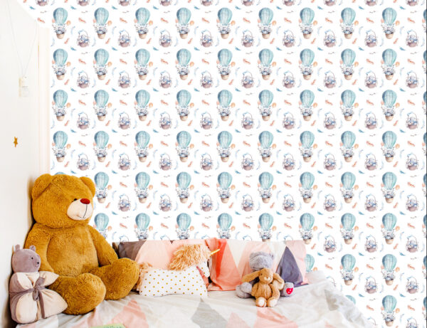 Tapeta Balony Z Roślinami W Tle - obrazek 8