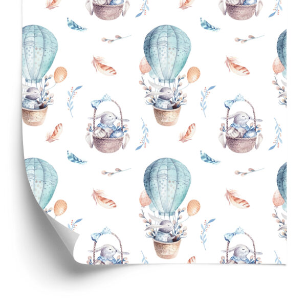 Tapeta Balony Z Roślinami W Tle - obrazek 4