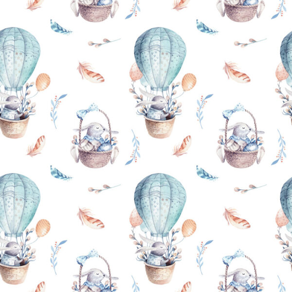 Tapeta Balony Z Roślinami W Tle