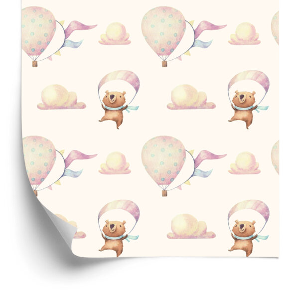 Tapeta Balony W Chmurach, Misie, Pokój Dziecięcy - obrazek 4