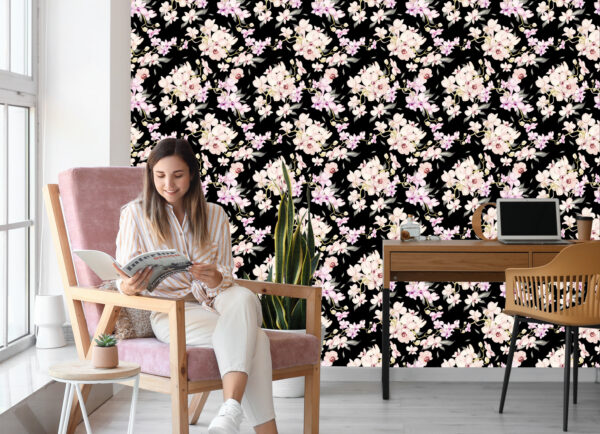 Tapeta Do Salonu Kwiaty Storczyki Natura Przyroda - obrazek 9