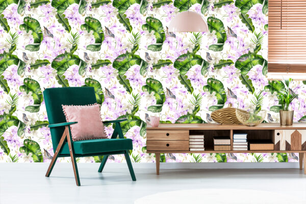Tapeta Do Salonu Rośliny Natura Storczyki Kwiaty - obrazek 8