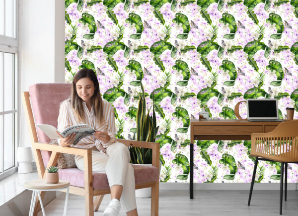 Tapeta Do Salonu Rośliny Natura Storczyki Kwiaty - obrazek 9