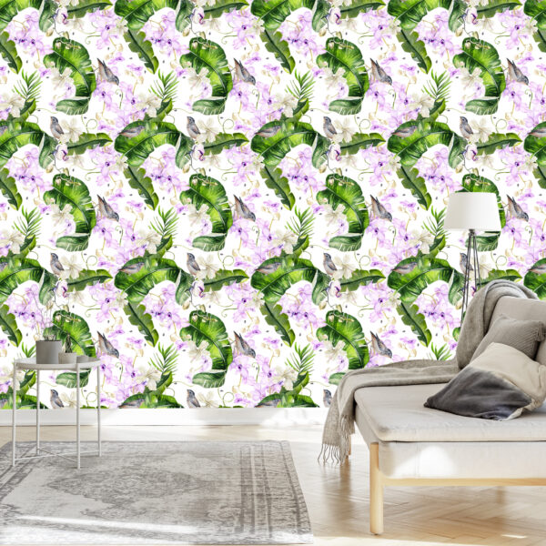 Tapeta Do Salonu Rośliny Natura Storczyki Kwiaty - obrazek 5