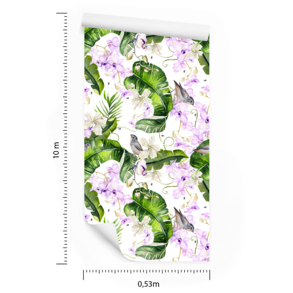 Tapeta Do Salonu Rośliny Natura Storczyki Kwiaty - obrazek 3