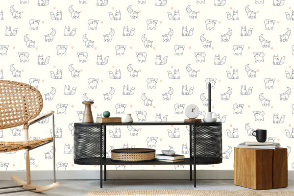 Tapeta Minimalistyczne Lisy - obrazek 7