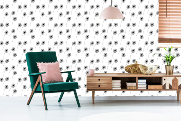 Tapeta Minimalistyczne Rysowane Dmuchawce - obrazek 8