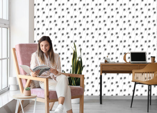 Tapeta Minimalistyczne Rysowane Dmuchawce - obrazek 9
