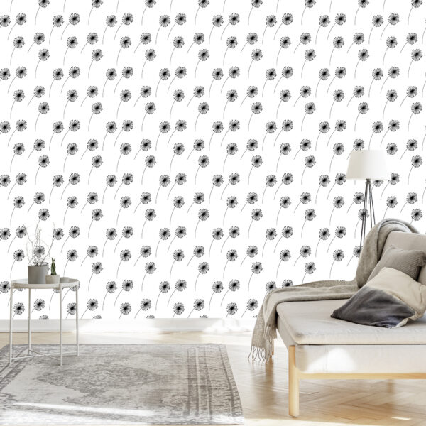Tapeta Minimalistyczne Rysowane Dmuchawce - obrazek 5