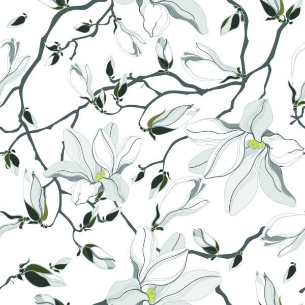 Tapeta Białe Magnolie - obrazek 2