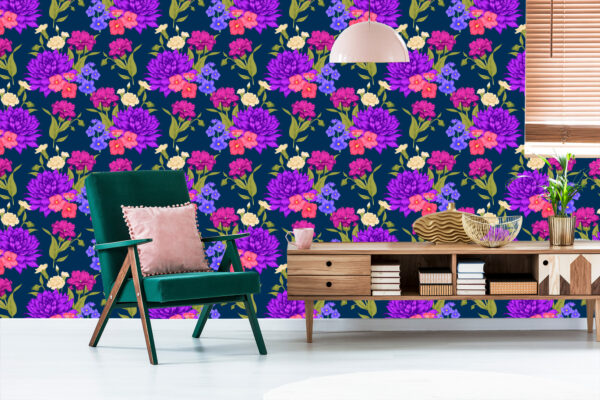 Tapeta Bukiet Kwiatów W Stylu Retro - obrazek 8