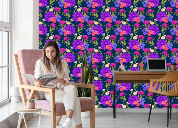 Tapeta Bukiet Kwiatów W Stylu Retro - obrazek 9
