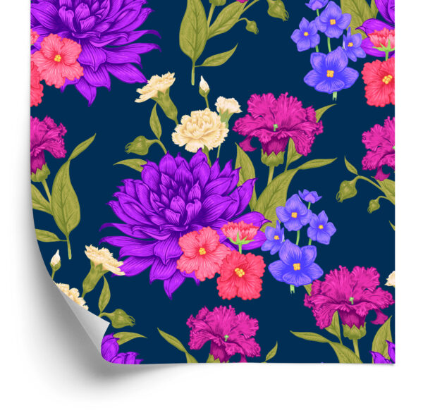 Tapeta Bukiet Kwiatów W Stylu Retro - obrazek 4