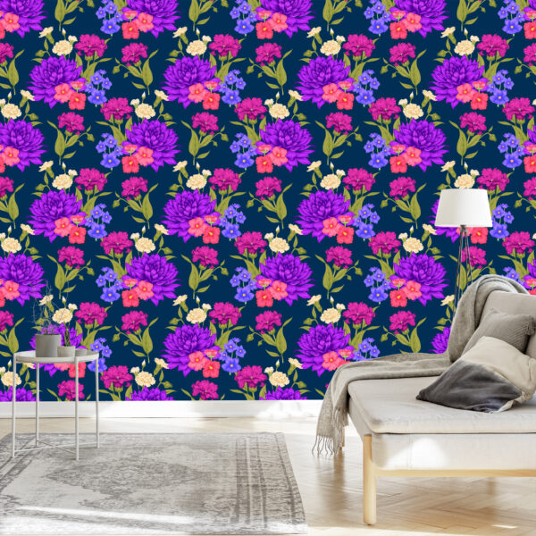 Tapeta Bukiet Kwiatów W Stylu Retro - obrazek 5