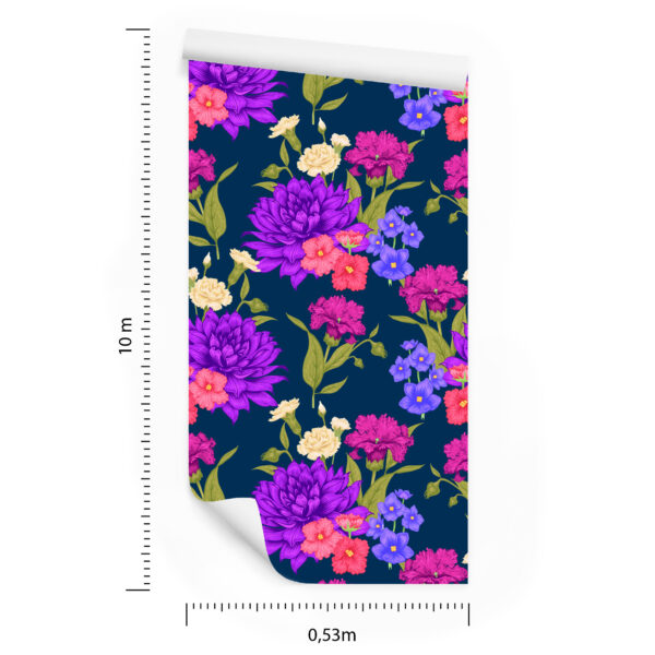 Tapeta Bukiet Kwiatów W Stylu Retro - obrazek 3