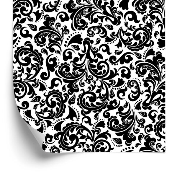 Tapeta Klasyczne Czarno-Białe Ornamenty - obrazek 4