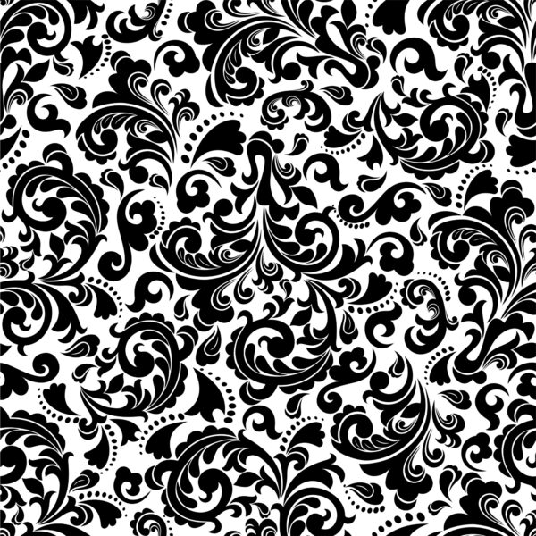 Tapeta Klasyczne Czarno-Białe Ornamenty - obrazek 2