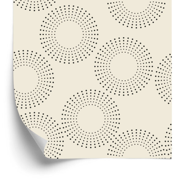 Tapeta Geometryczna - Kropkowane Okręgi - obrazek 4