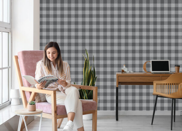 Tapeta Modernistyczna Abstrakcyjna Krata - obrazek 9
