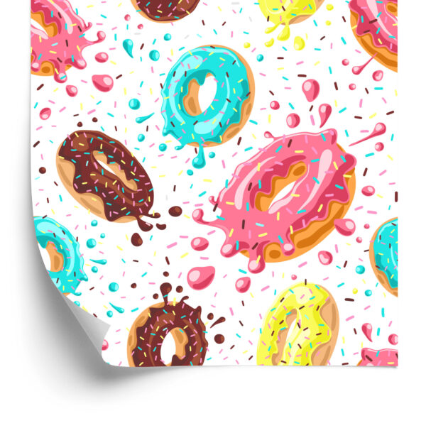 Tapeta Kolorowe Pączki Z Polewą - obrazek 4